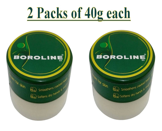2 x Boroline 40g (1.4 oz) Antiseptic Ayurvedic Cream Skin Care (Exp. 6-2027)