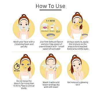 Fem Gold Bleach 40g Instant Glow with Real Gold Dust for Radiant Skin FREE GLOBAL SHIPPING