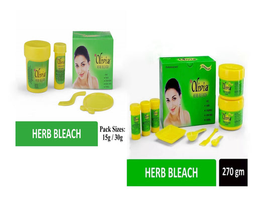 Olivia Herb Bleach Natural Herbal Skin Creme Cream Bleach (Small to Salon Size) - FREE GLOBAL SHIPPING