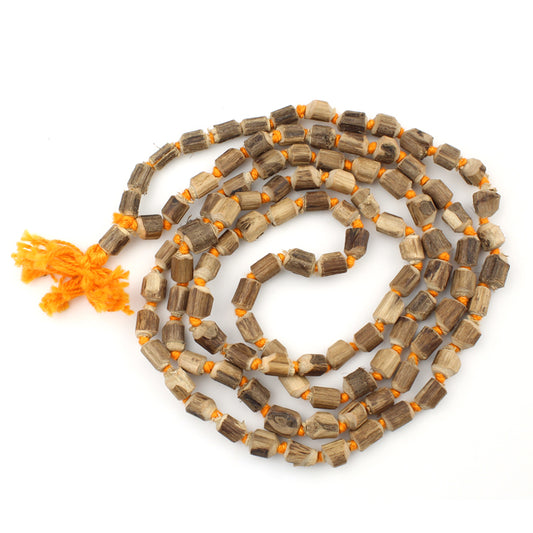 Tulsi Wood Jaap Mala – 108 Handmade Beads for Devotion & Meditation | FREE GLOBAL SHIPPING