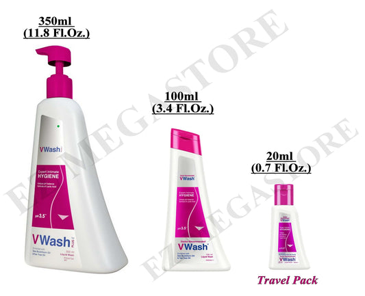 VWash Intimate Hygiene Wash 350ml to 20ml - FREE GLOBAL SHIPPING