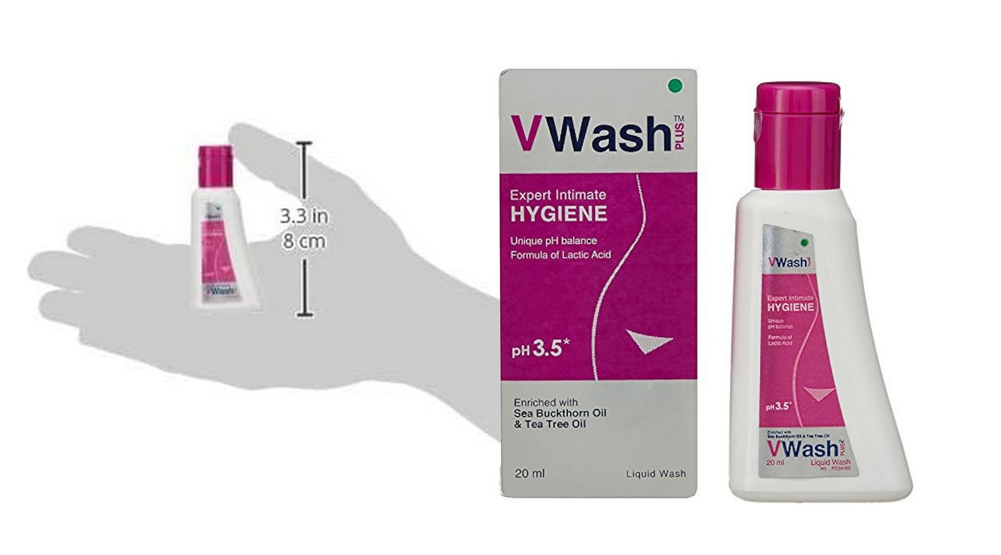 VWash Intimate Hygiene Wash 350ml to 20ml - FREE GLOBAL SHIPPING