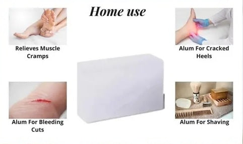 Pure Natural Alum Bar 100g – Pack of 2 | Natural Skin & Water Purifier | FREE GLOBAL SHIPPING