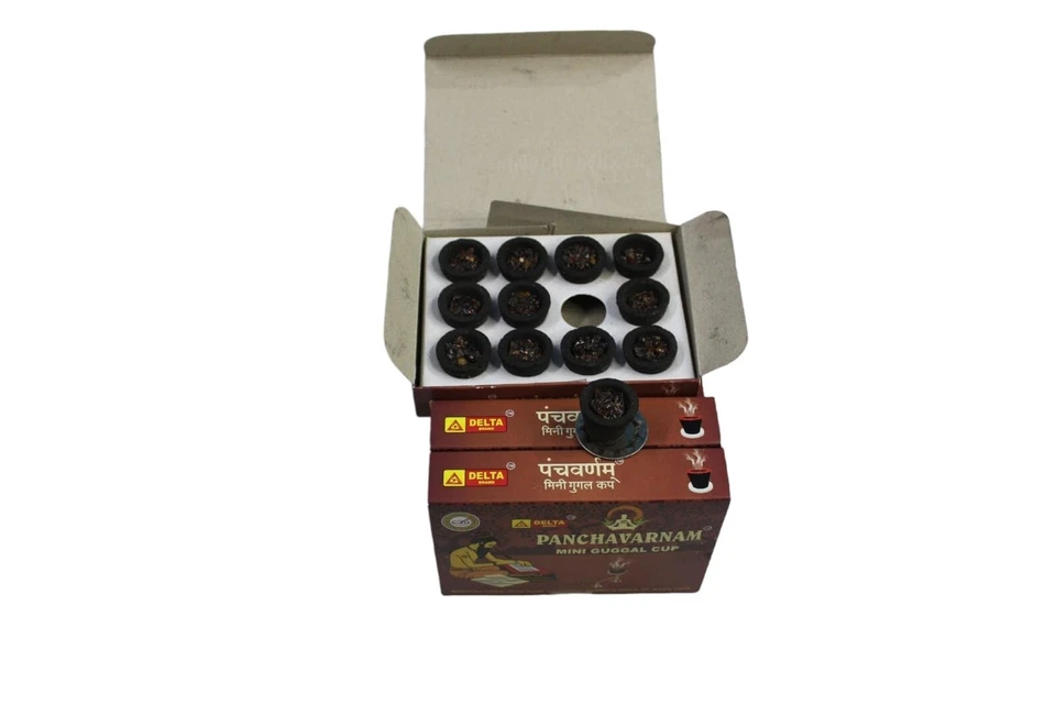 Panchavarnam Guggal Dhoop 12 Cups – Natural Resin for Purification & Positivity