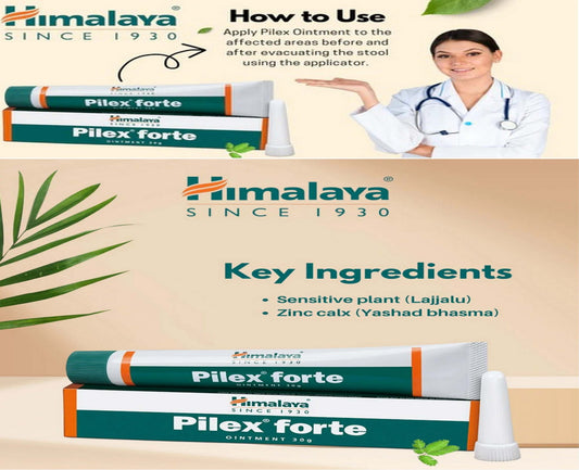 2 x Himalaya Pilex Forte Ointment (30g) Herbal Ayurvedic treatment for Hemorrhoids (Exp. 1-2027)