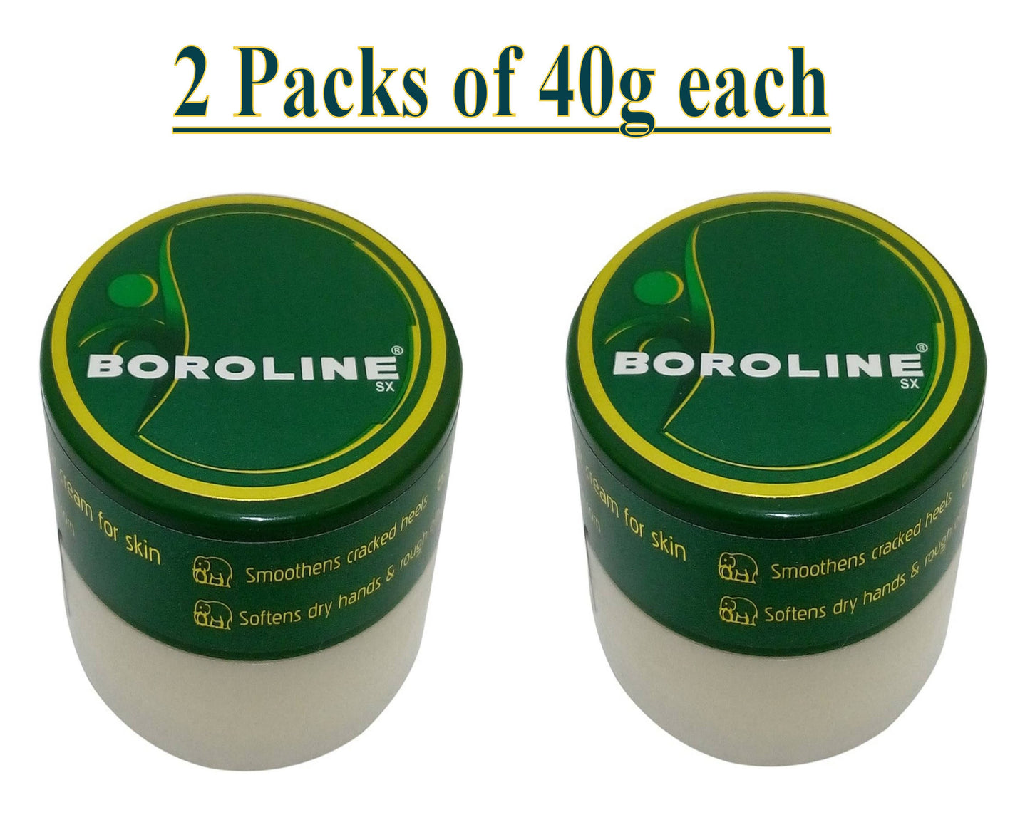 2 x Boroline 40g (1.4 oz) Antiseptic Ayurvedic Cream Skin Care (Exp. 6-2027)
