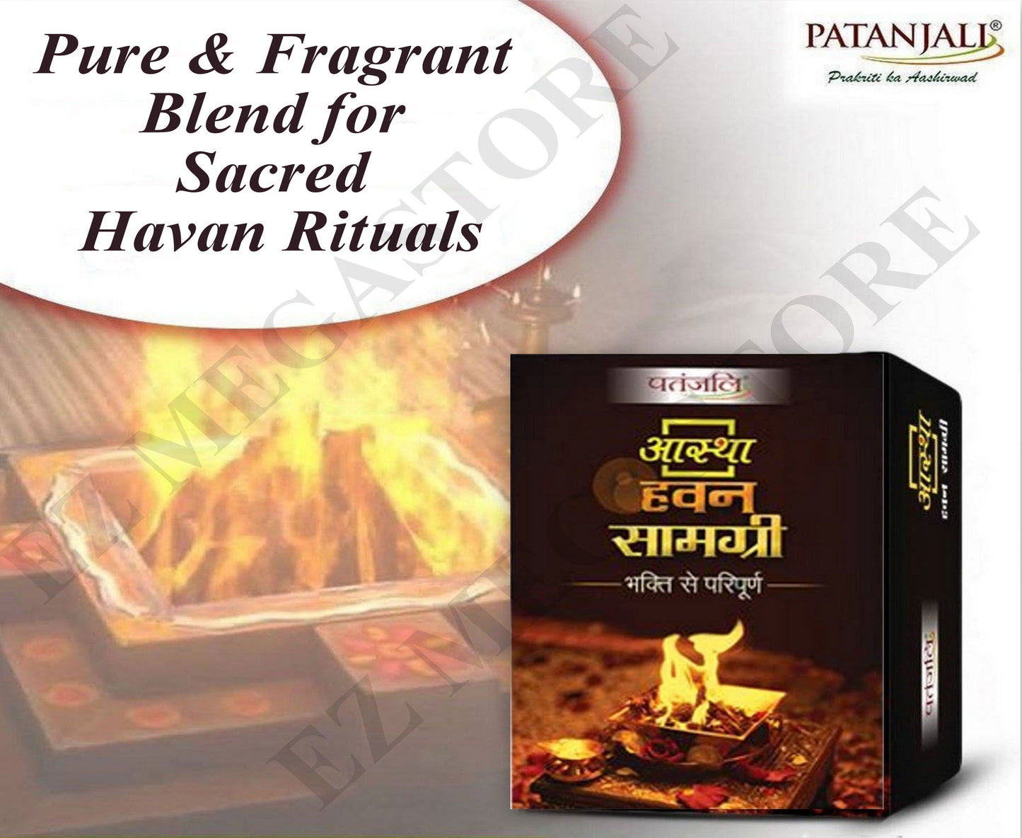 Patanjali Havan Samagri – Pure & Fragrant Puja Offering | 500g FREE GLOBAL SHIPPING