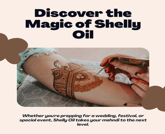 Shelly Mehndi Oil 5ml Enhances Henna Effect 2 Bottles FREE GLOBAL SHIPPING