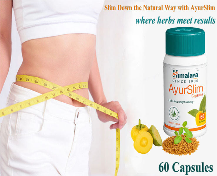 Himalaya AyurSlim Capsules – Natural Weight Management Support (60 Capsules) FREE GLOBAL SHIPPING