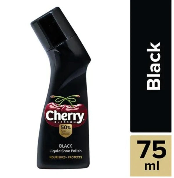 Cherry Blossom Liquid Shoe Polish – 75ml (Black & Dark Tan) | FREE GLOBAL SHIPPING