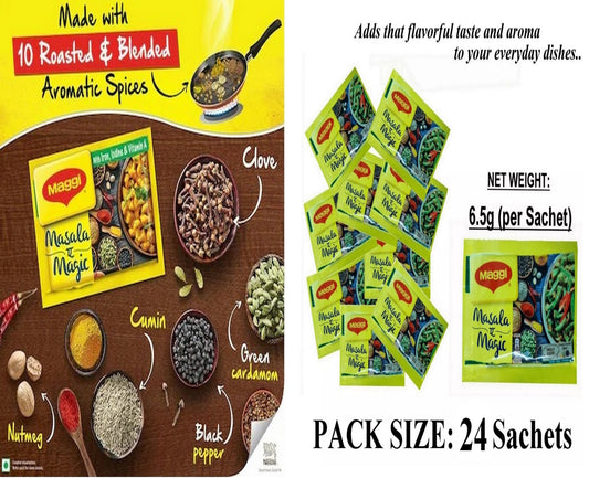 24 x Maggi Masala Magic Sachets Mixed Spice Seasoning - FREE WORLDWIDE SHIPPING