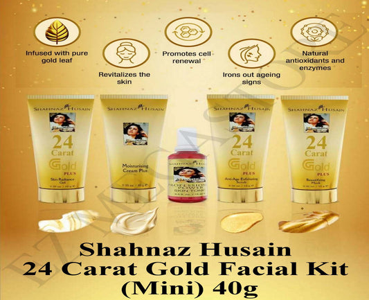 Shahnaz Husain Gold Bleach 40g Skin Brightening with Pure 24k Gold Dust FREE GLOBAL SHIPPING